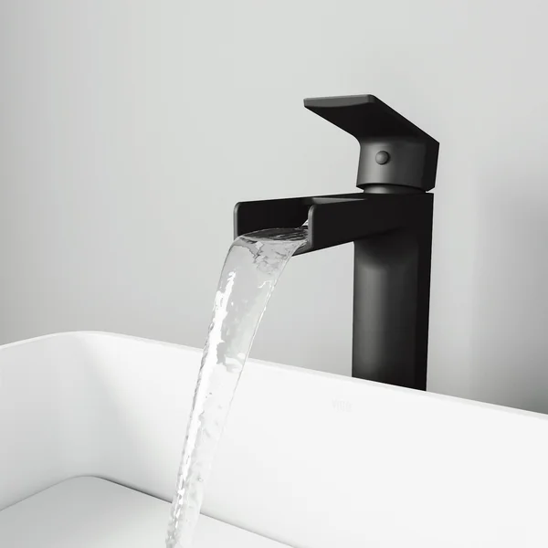 Vigo Amada Matte Black Vessel Bathroom Faucet