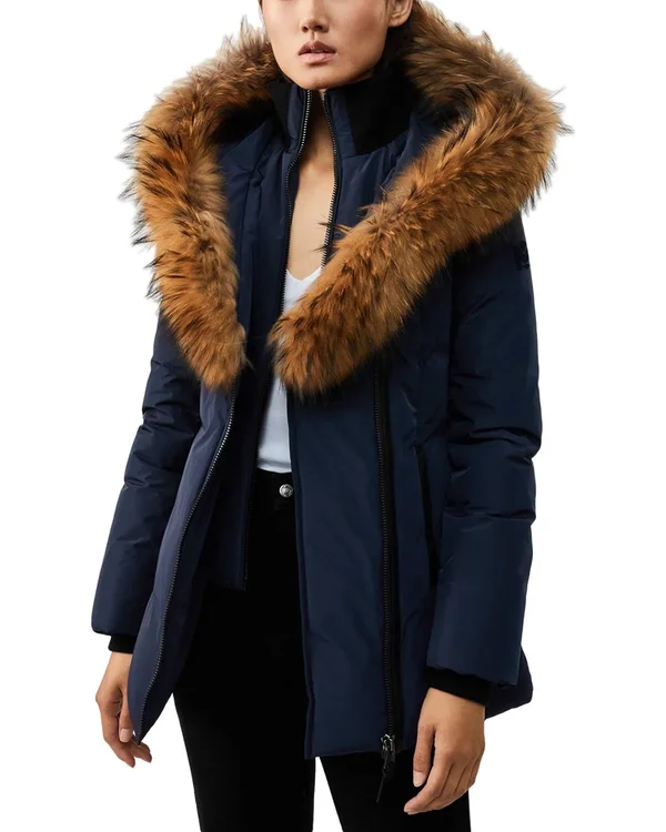 Mackage Adali Fur Trim Down Coat 3764609 - x Small, Black