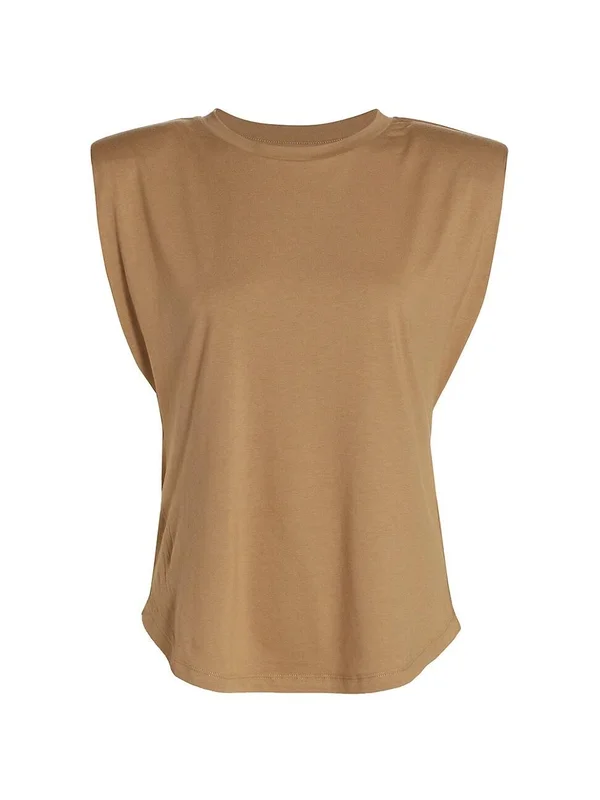 Good American Women's Strong Shoulder Tank Top - Taupe - Size XXL