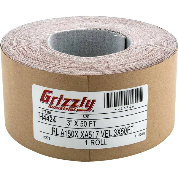 Grizzly 3x22 x 50& Sanding Roll A150 Hu0026L H4424