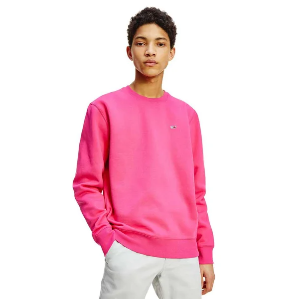 Tommy Hilfiger Regular Fit Fleece Crewneck Sweatshirt - Pink