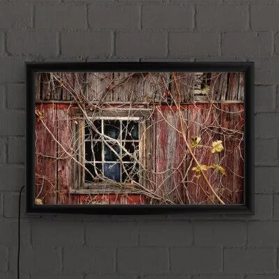Old Barn Window by Lois Bryan - Picture Frame Photograph Print on Acrylic August Grove