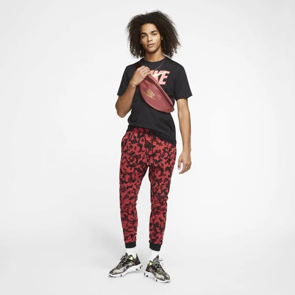 Nike Men's Sportswear Tech Fleece Pants: Red/Black CJ5981-603