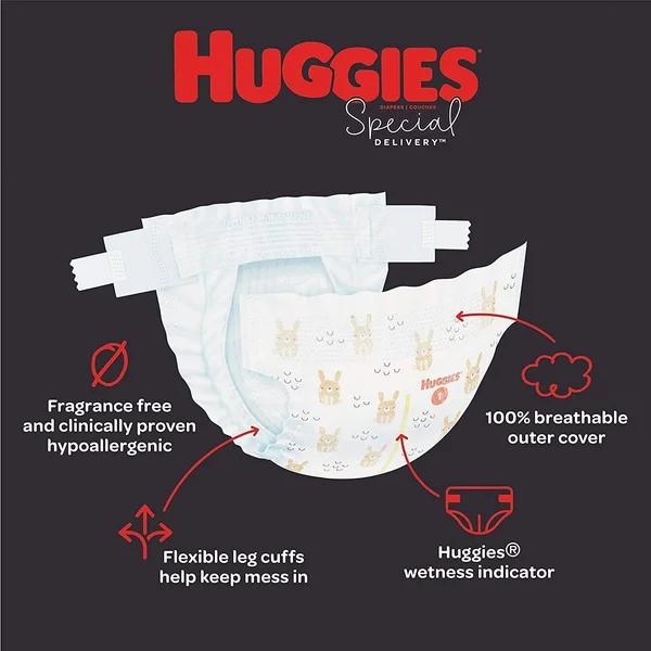 Huggies Special Delivery Diapers, 2 (12-18 lb) - 156 diapers