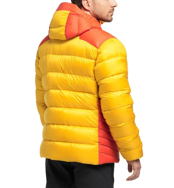 Haglofs Mojo Down Hood Men - Pumpkin Yellow/Habanero - Down Jackets L
