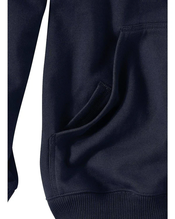 Carhartt Men's Rain Defender Paxton Heavyweight Zip-Front Hooded Sweatshirt - New Navy-Large