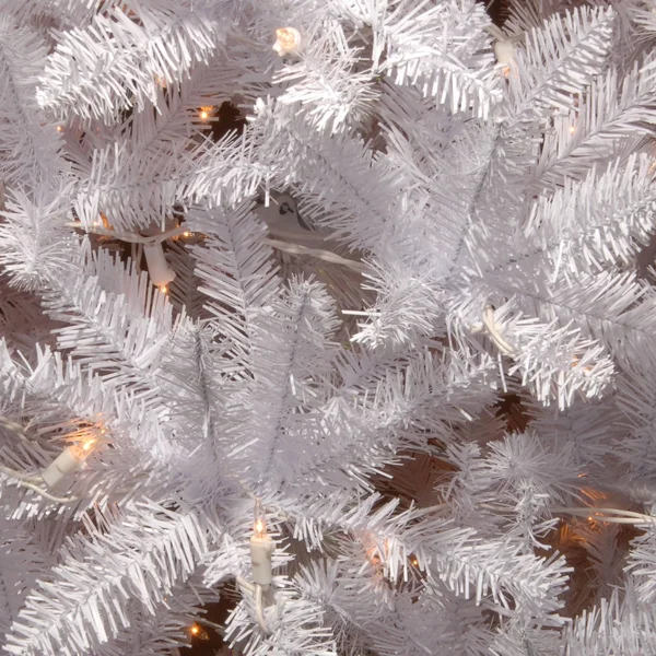 National Tree Company 4.5 ft. Kingswood White Fir Pencil Tree with Clear Lights