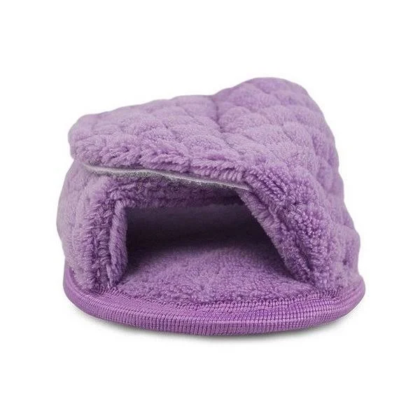 Muk Luks Women's Micro Chenille Adjustable Slippers - Lavender - Size:S