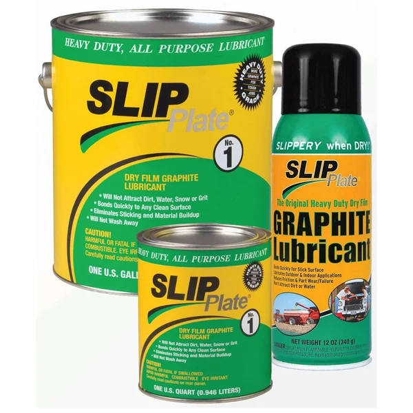 (12) 12 oz Aerosol Cans of Slip Plate NO. 1 – Dry Graphite Lubricant