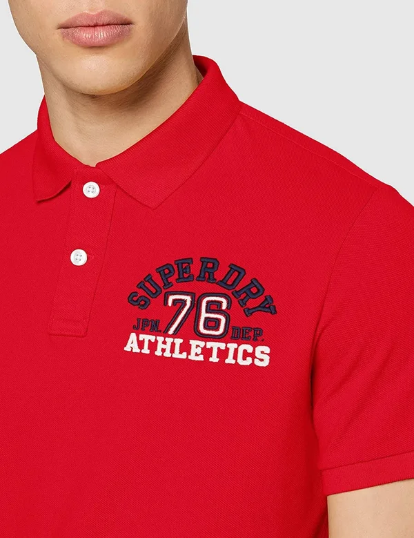 Superdry Classic Superstate Men's Polo Shirt - Red