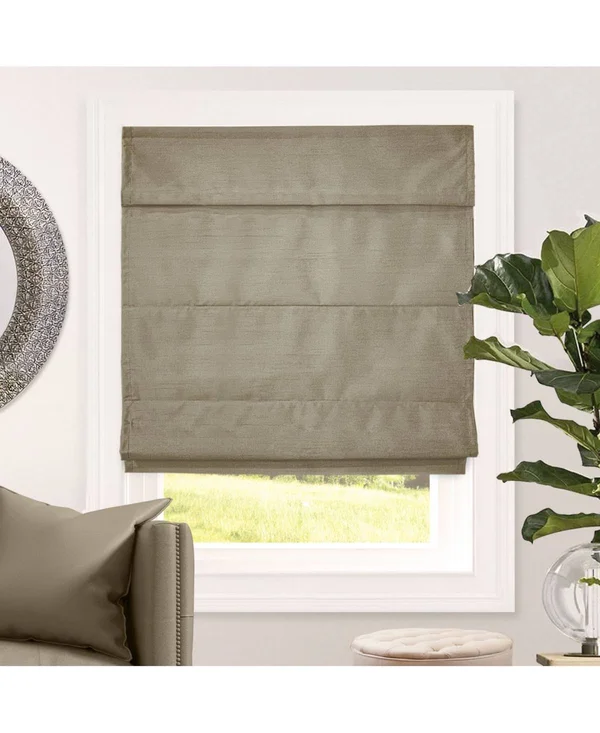 Chicology Cordless Roman Shades, Blackout Lining Cascade Window Blind, Lux Coffee (ROOM Darkening) - 23 inchw x 64 inchh, Brown