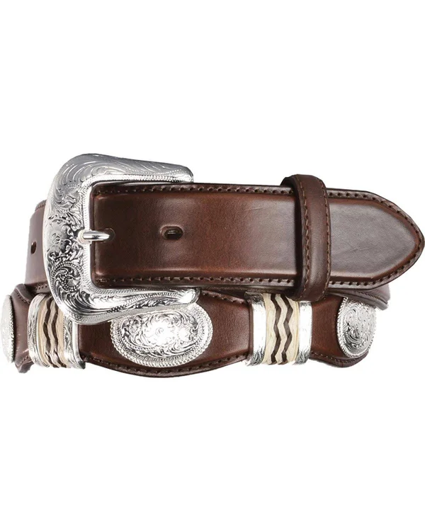 Tony Lama Men's Cutting Champ Belt - Brown - 42