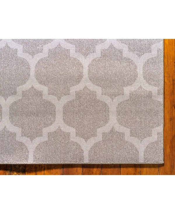 Unique Loom Philadelphia Trellis Area Rug - 6& x 9& - Light Brown