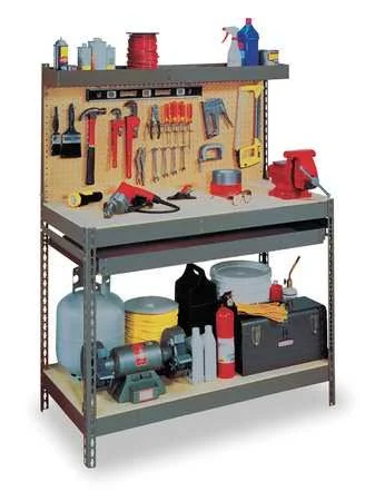 Zoro Select 1YCA2 Workbench, Particleboard, 60x22 W, 30x22 D