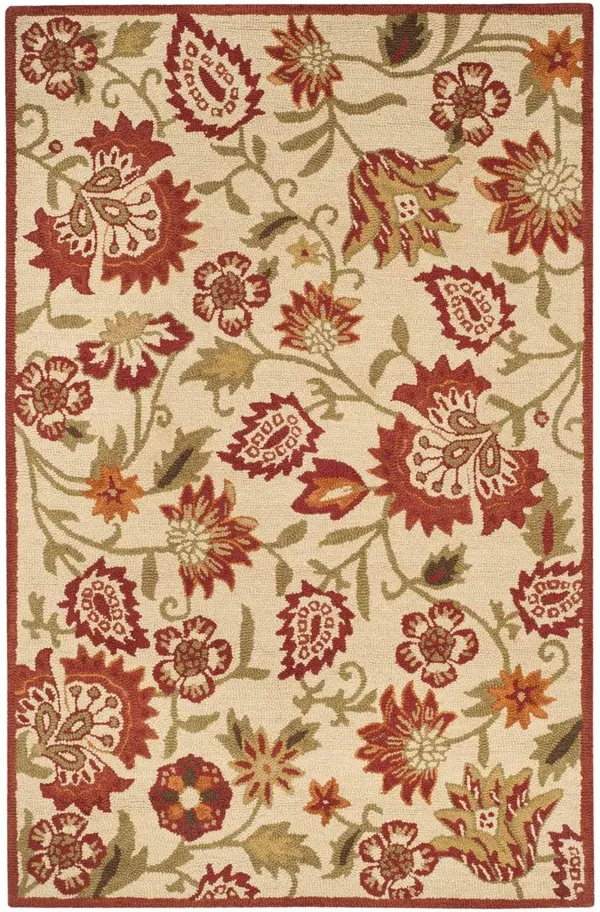 Safavieh 2&-3x22 x 14& Blossom BLM862A Beige Multi Rug