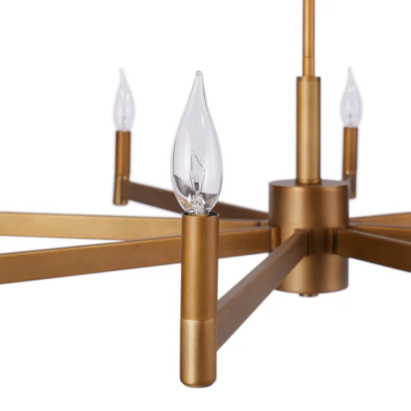 Kichler - Erzo 8 Light Chandelier Natural Brass 43857NBR