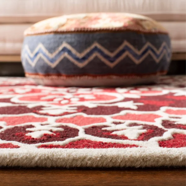 Safavieh 5& x 8& Bellagio BLG610K Red Ivory Rug