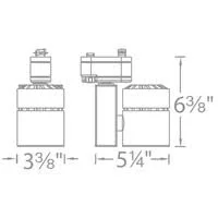 WAC Lighting - L-1035F-930-BN Exterminator II LED Track Head