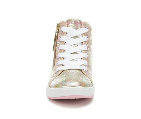 Skechers Shout Outs Hi Top Fashion Sneaker (Little Girls and Big Girls), Infant Unisex, Gold