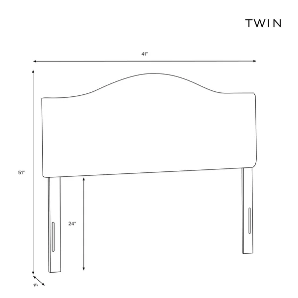 Slipcover Headboard Twin Zuma Rosequartz - Threshold