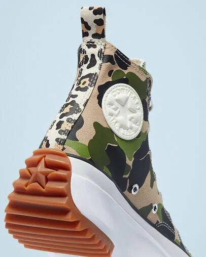 Converse Archive Print Run Star Hike High Top (Brown Size 11) Unisex Canvas Shoes