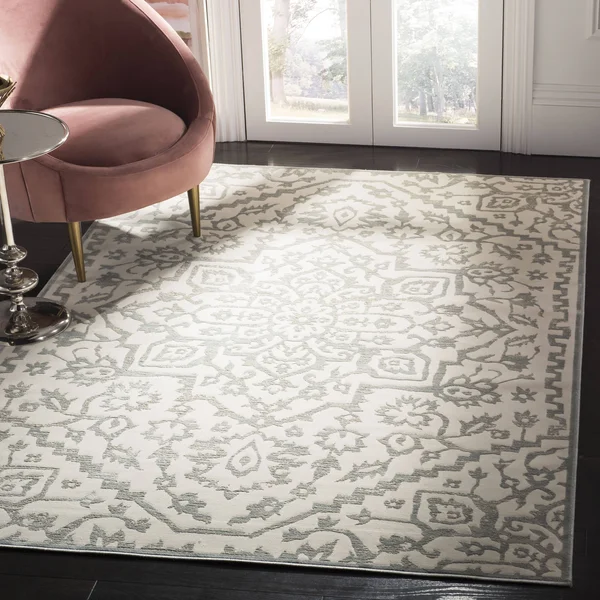 Safavieh Noble Nbl691-7680 8&0x22 x 10&0x22 Light Blue, Ivory Area Rug