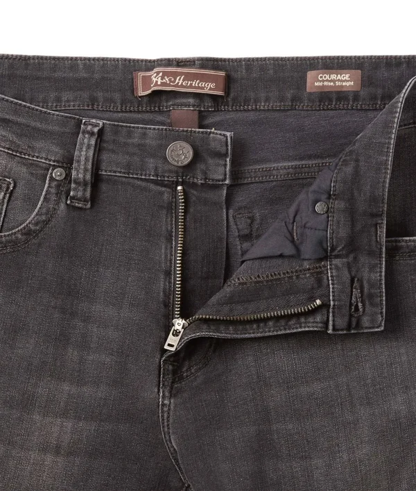 34 Heritage Men's Courage Mid Rise Straight Leg Jeans