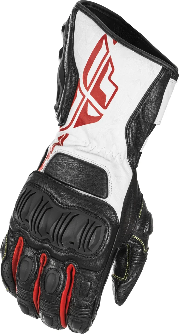 Fly Racing FL-2 Gloves Black/White/Red 2x #5884 476-2081~6