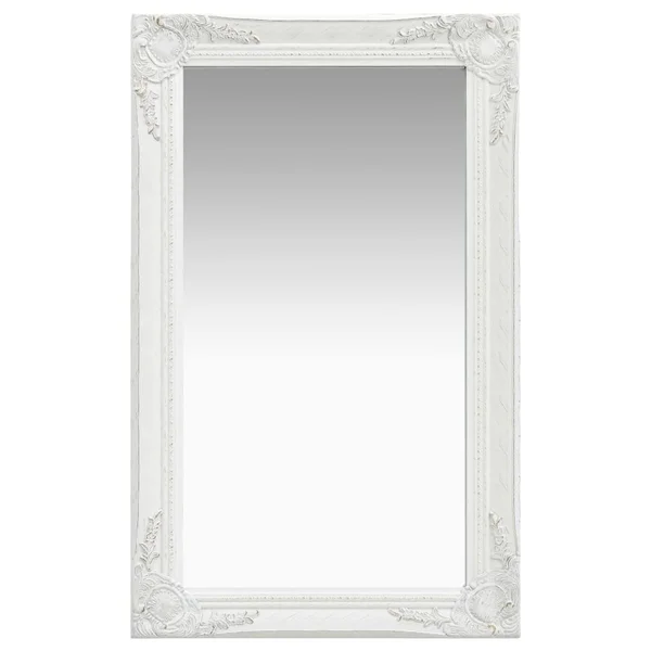 vidaXL Wall Mirror Baroque Style 19.7x22x31.5x22 White