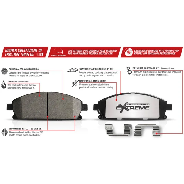 Power Stop - Front Z26 Street Warrior Brake Kit K3021-26