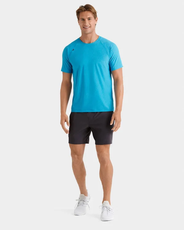 Reign Short Sleeve - Rhone Short Sleeve - Hawaiian Ocean Heather, Size: XX-Large