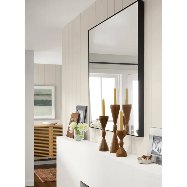 Room & Board, Modern Infinity Mirror 2D 24W 36H in Taupe Grey