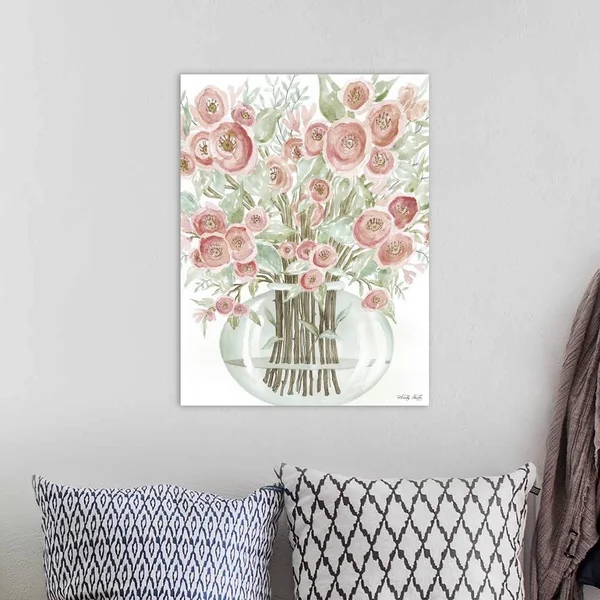 Blush Roses, Canvas Wall Art, 18x24, Great Big Canvas