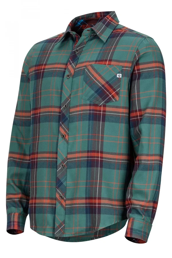 Marmot Men's Anderson Lightweight Flannel Mallard Green 2XL
