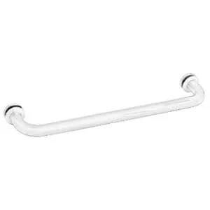 CRL SDTBS12W White Finish 12 inch Single-Sided Towel Bar for Glass