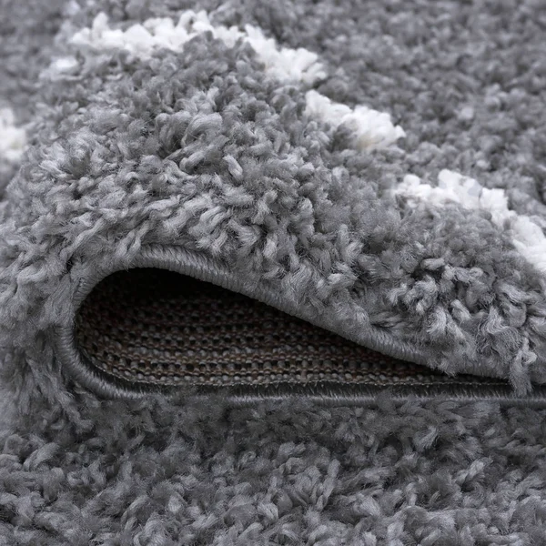 Tayse Jersey Shag Mira JRS1107 Gray Area Rug Rectangle 3&3x22 x 4&11x22