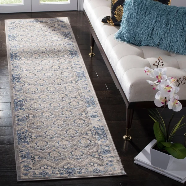 Safavieh 11& x 15& Brentwood BNT869G Light Grey Blue Rug