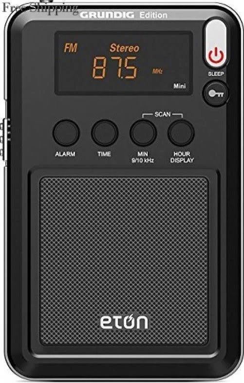 Eton Grundig Edition Compact AM/FM/Shortwave Radio, Black