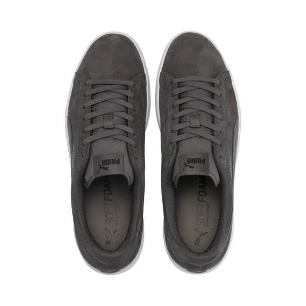 Puma Men's Smash Suede Low-top Sneakers - Grey - Size 10