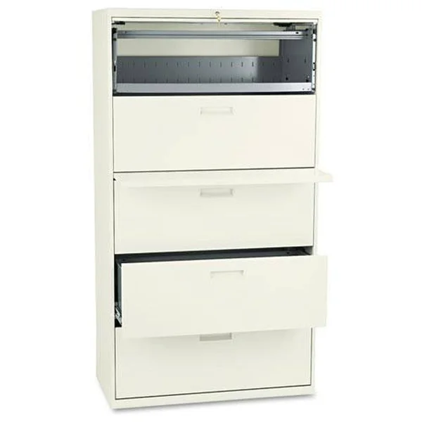 HON 500 Series Five-Drawer Lateral File - Putty