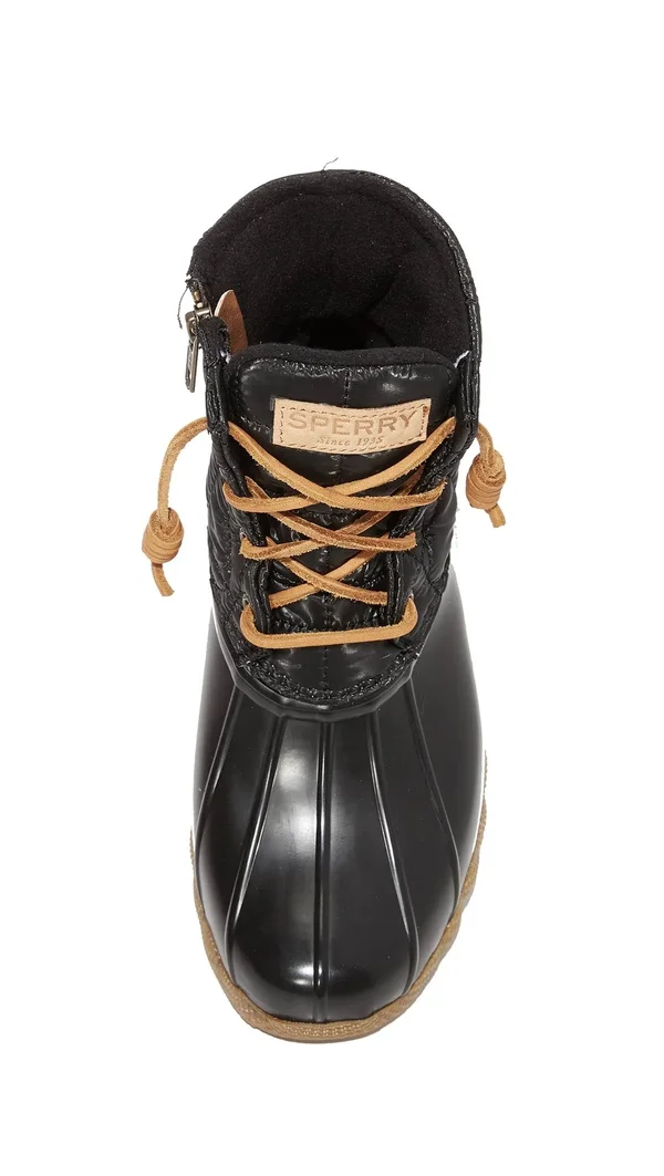 Sperry Top-Sider Women's Saltwater Boot Black 8.5