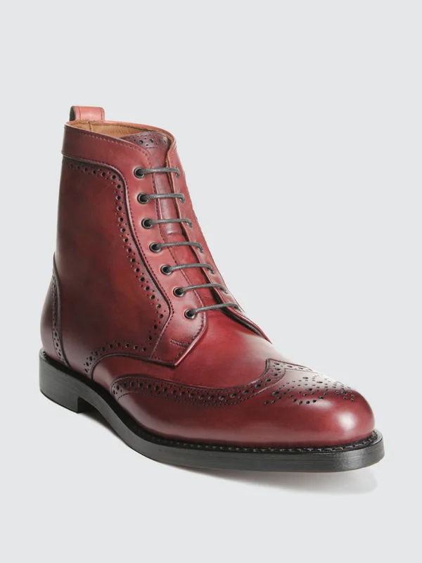 Men's Allen Edmonds Dalton Wingtip Boot 3180220 - 11.5 D, Oxblood