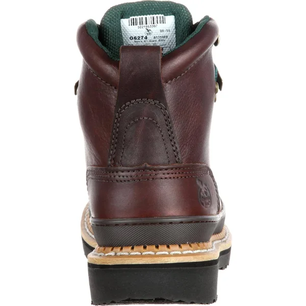 Men's Brown Georgia Giant Steel Toe Work Boot Size 7(Wide)