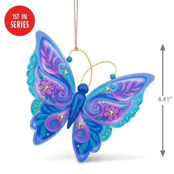 Hallmark Brilliant Butterflies Ornament - 4.3 x 4.4 x 0.6 inches
