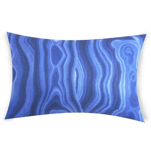 The Pillow Collection Ryanne Lumbar Throw Pillow - Size: 12 x 18, Blue