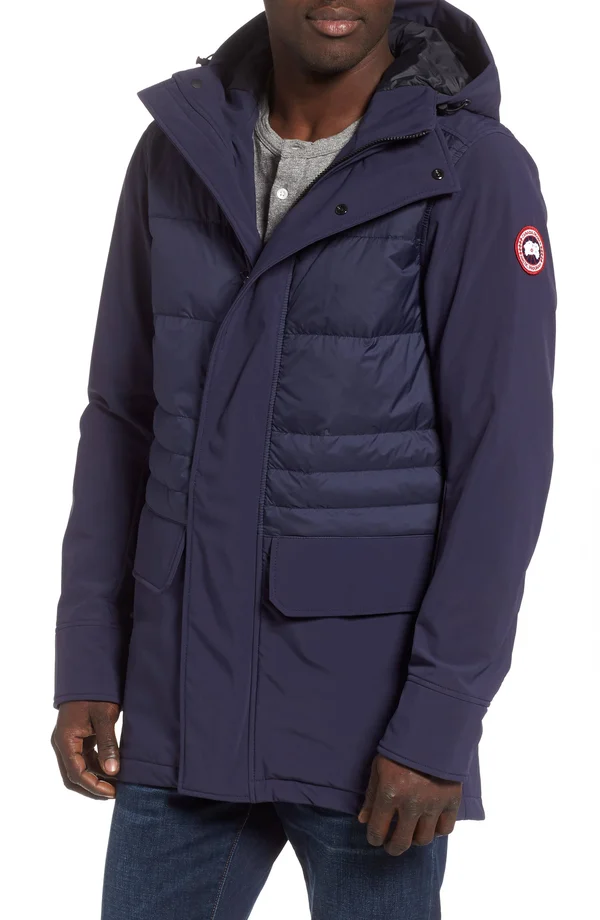 Canada Goose Men's Breton Down Coat (Men, Admiral Navy, S)