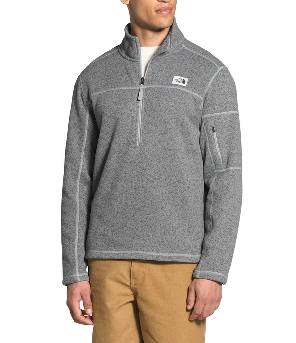 The North Face Gordon Lyons 1/4-Zip Fleece Pullover - Men's Root Brown Dark Heather - XXL