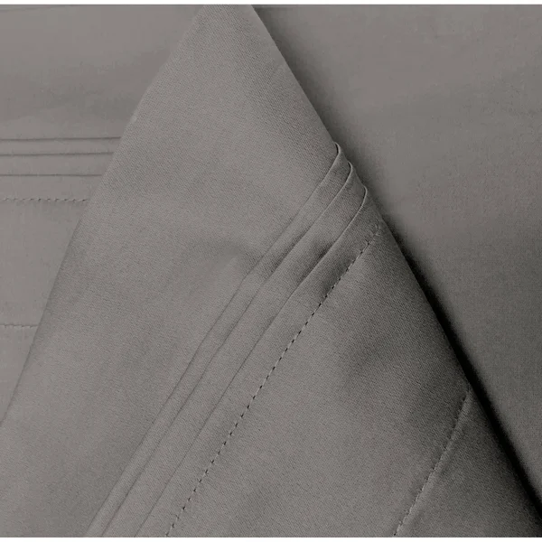Superior Egyptian Cotton 1000 Thread Count Solid Sheet Set King-Ivory