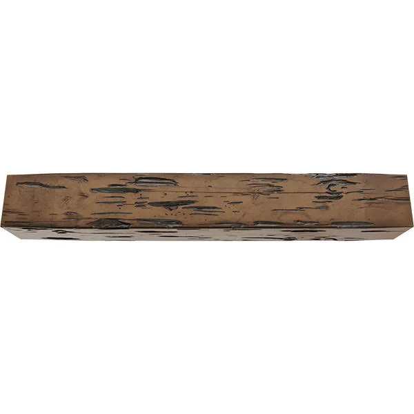 Ekena Millwork MANUPC06X08X48ZD 6x22H x 8x22D x 48x22W Pecky Cypress Faux Wood Fireplace Mantel - Premium Aged