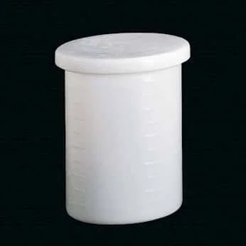 Cole-Parmer Cylindrical Tank with Cover and Spigot, HDPE, 5 gal., 3/16x22 Wall